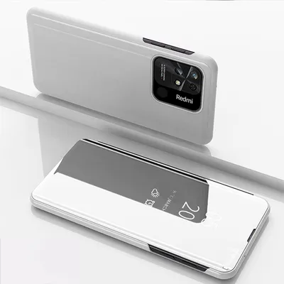 Produktbild von König Design Hülle kompatibel mit Xiaomi Redmi 10C Kunststoff Full Cover Handyhülle - Case Silber