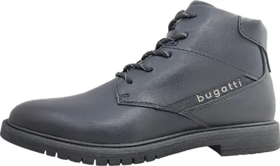 Image de Bugatti - Bottines à lacets pour hommes, couleur noire, style décontracté