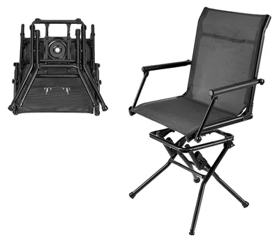 Imagen del producto de Silla de caza, mecanismo de giro silencioso de 360°, ligera y portátil, modelo B