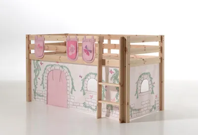 Produktbild von Pino Spielbett Kiefer Textilset Baumwolle