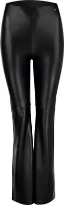 Produktbild von NUR DIE x KILIAN KERNER Damen Vegane Flared Leggings in Leder-Optik - schwarz - Größe 44-46