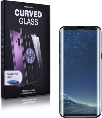 Produktbild von 1x 9H Hartglas für Samsung Galaxy S8 FULL UV Liquid Panzerfolie Displayschutz KLAR Panzerglas Schutzglas