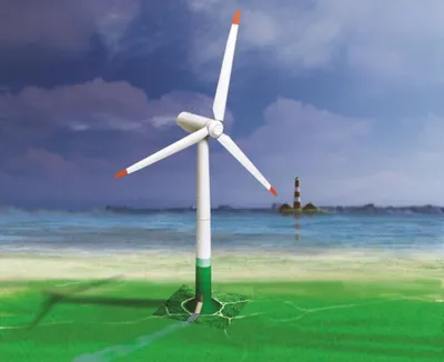 Image de Schreiber-Bogen Maquette en carton d'éolienne HO