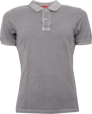 Productafbeelding van B3260 herenpolo GENIALI MILANO, grijze polo met korte mouwen