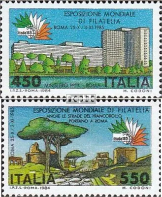 Produktbild von Briefmarken Italien 1984 Mi 1883-1884 (kompl.Ausg.) postfrisch Briefmarkenausstellung