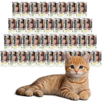 Produktbild von BULTI | Katzenfutter Geschmacksmix - Katzenfutter nass Set 36x400g Dose - Kittenfutter nass fur Katze