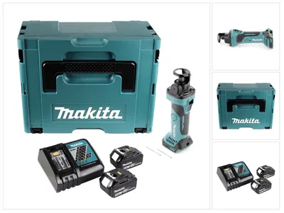 Obrázok produktu pre Akumulátorová rotačná fréza Makita DCO 180 RGJ 18 V 30 000 ot/min + 2x akumulátor 6,0 Ah + nabíjačka + Makpac
