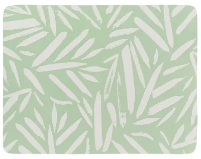 Produktbild von TENDANCE Duschvorleger Badteppich 45 x 60 cm Badematte grün weiß Badezimmerteppich