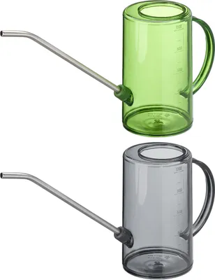relaxdays Gießkanne Zimmerpflanzen 1 Liter 2er Set