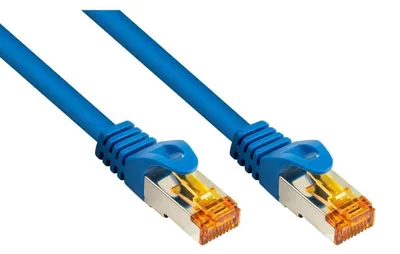 Obrázek produktu pro Patch kabel Cat 7 RJ45, modrý, TPE, 2 metry, pro vysokorychlostní sítě