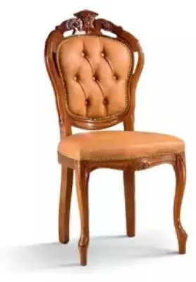 Produktbild von Luxus Stuhl Braun Esszimmer Designer Holz Möbel Stuhl ohne Armlehne