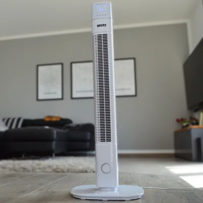 Produktbild von HECHT 3736 Turmventilator mit Fernbedienung | 60 W | 3 Stufen | 80° Oszillationsfunktion | Timer