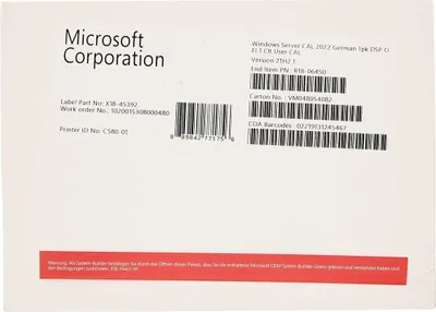 Productafbeelding van Microsoft Windows Server 2022 - Licentie - 1 gebruikers-CAL