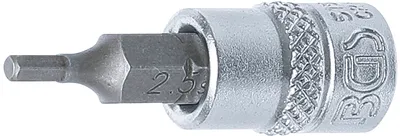 Image de BGS 5154 Embout de tournevis 6,3 (1/4), 6 pans femelle, 2,5 mm