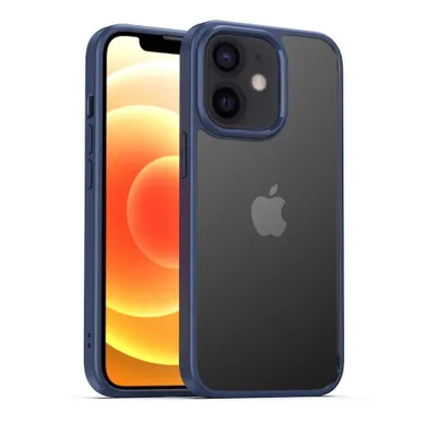 Productafbeelding van Smartphonica TPU SterkBeschermhoes met transparante achterkant voor iPhone 12/12 Pro - Blauw