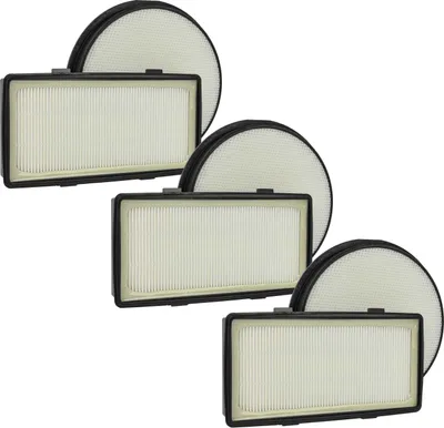 Produktbild von vhbw 6-tlg. Filter-Set kompatibel mit Rowenta RO7676EA/410, RO7663EA/410, RO7647EA/410, RO7643EA/411 Staubsauger - 3x Vorfilter, 3x Abluftfilter