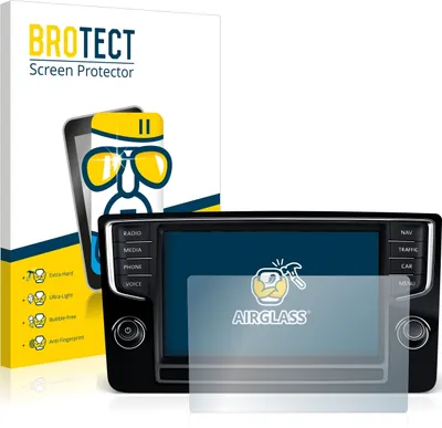Produktbild von BROTECT Schutzglas für Volkswagen Golf Sportsvan 2015 Discover Pro 8" 2014 Schutzfolie Panzer Folie Glas Display Schutz klar
