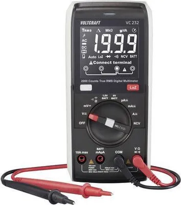 Produktbild von VOLTCRAFT VC232 Multimetr ręczny cyfrowy CAT III 600 V przyrząd pomiarowy Narzędzie pomiarowe70