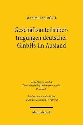 Obrázok produktu pre Geschäftsanteilsübertragungen deutscher GmbHs im Ausland