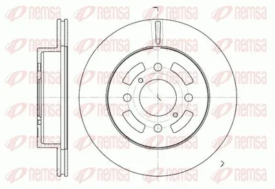 Produktbild von 2x REMSA Bremsscheibe 6642.10 vorne für OPEL Astra H Schrägheck (A04) 257mm