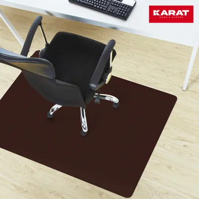 Produktbild von Bodenschutzmatte für Hartboden farbige Bürostuhlunterlage Kupferbraun 114x150 cm