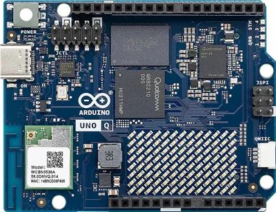 Zdjęcie produktu dla Arduino UNO Q 2GB, Qualcomm, Dragonwing QRB2210, 2000 MHz, STM32U585, 160 MHz, 2000 MB