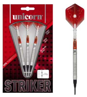 Produktbild von Unicorn Darts S/T Striker Tungsten 80% Softip 19 g Dart