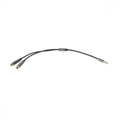 Obrázok produktu pre Redukcia Jack 3,5-4pol .- 2x Jack 3,5 stereo 20cm