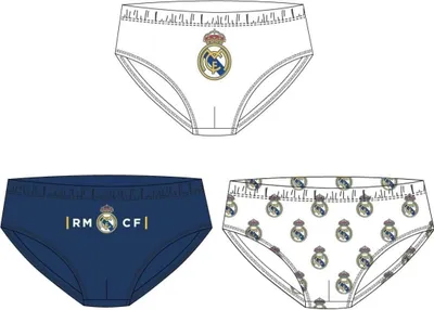 Immagine prodotto di Slip Real Madrid bambino 3 pezzi 2900003013 104 multicolore