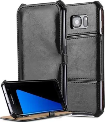 Immagine prodotto di Cadorabo custodia protettiva per Samsung Galaxy S7 EDGE custodia in nero cellulare custodia cover tasca