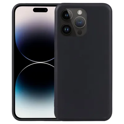 Obrázok produktu pre Silikónové puzdro na mobilný telefón Apple iPhone 15 Pro z TPU, čierne