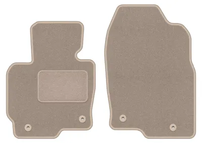Immagine prodotto di Tappetini anteriori in moquette per Mazda CX-5 I 2012-2017 (SUV) – 2 pezzi, beige, su misura – Wielganizator LUX