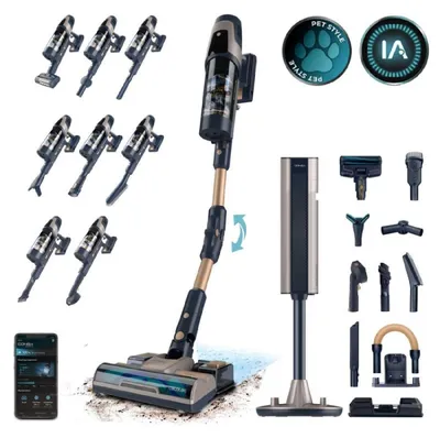 Obrázok produktu pre Cecotec RZ90 AI AquaPet Flex Connected, Tyčový vysávač, Bezvreckové, Modrá, Suché a mokré, 200 m², LED