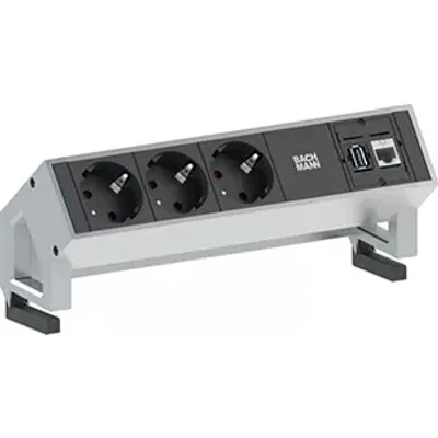 Image de Bachmann DESK 2 - Verlängerungsschnur - 3 Ausgangsstecker - Deutschland (902.501)