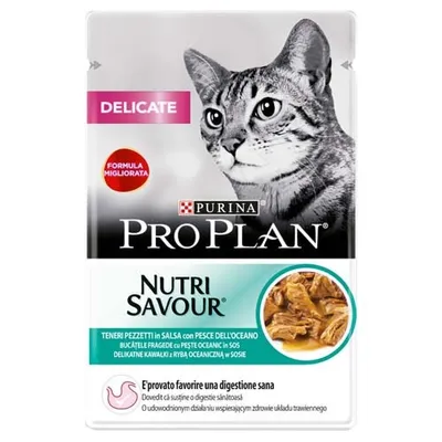 Obrázek produktu pro PRO PLAN CAT DELICATE kapsička pro kočky 85g mořské ryby, 17685