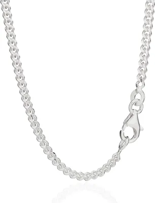 Produktbild von 925 Sterling Silber Kette Panzerkette 50cm Königskette 2,40mm Breit 7,35g 5195