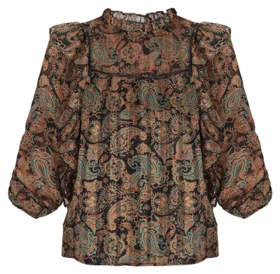 Produktbild von Basuto damen bluse - schwarz mehrfarben, M