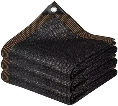 Image de Filet d'ombrage noir 2 x 5 m, résistant aux UV, pour le jardin et le balcon