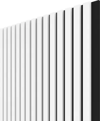 Obrázok produktu pre Akustický panel WALL CONCEPT, biela farba, čierny filc + MDF, rozmer 2750 x 604 x 21 mm, plocha 1,66 m2