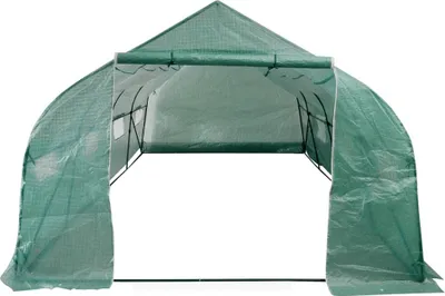 Obrázek produktu pro vidaXL Polytunel Skleník Walk-in & Mobile Steel Frame 18 m²