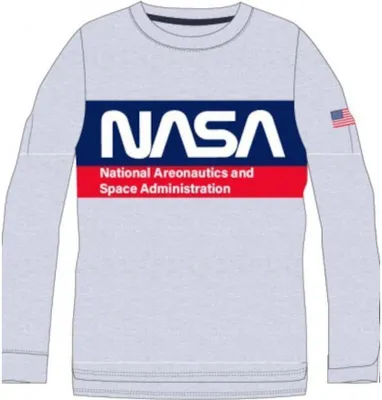 Produktbild von NASA-inspiriertes Langarm-Shirt für Jungen | Bequem und Stilvoll, grau,164