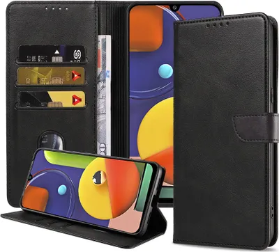 Image de Convient à Samsung
Galaxy A50s Phone Case Artificial Leather with Magnetic Lip and Card Holder (étui pour téléphone portable Galaxy A50s en cuir artificiel avec lèvre magnétique et porte-cartes)
Etui à livres avec rabat - Noir - Smartphonica