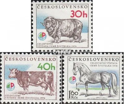 Produktbild von Briefmarken Tschechoslowakei 1976 Mi 2336-2338 (kompl.Ausg.) postfrisch Landwirtschaft