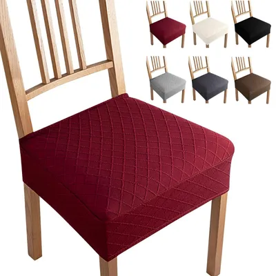 Immagine prodotto di Set di 6 coprisedie in tessuto jacquard per sedie da pranzo