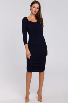 Produktbild von Makover Midikleid für Frauen Guinere K006 dunkelblau M