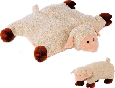 Produktbild von Kuschelkissen Schaf 55cm Plüschtier Nackenrolle