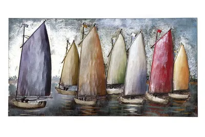 Produktbild von Casablanca by Gilde Sonstige Bilder Sailing Regatta, Handarbeit H. 60 cm,38868