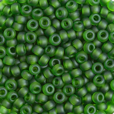 Produktbild von Miyuki-Rocailles, 2,5 mm, 12 g Transparent-Matt, Turmalin