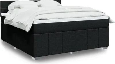 Produktbild von Maison Exclusive - Boxspringbett mit Matratze Schwarz 180x200 cm Stoff