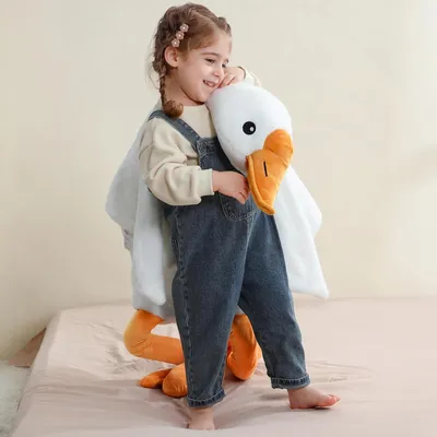 Imagen del producto de Pato de peluche, suave y esponjoso, 50 cm, juguete para niños